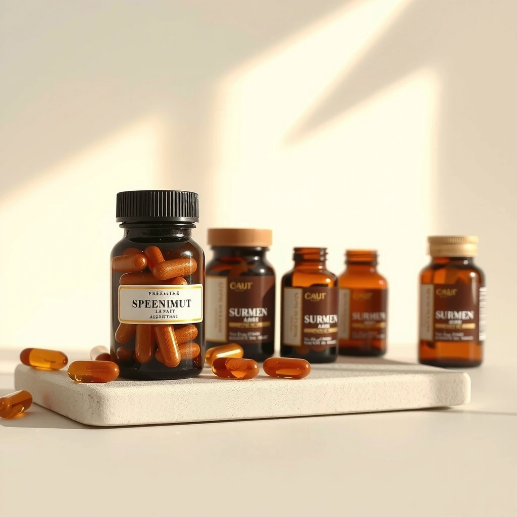 Glasbehälter mit Kapselfüllung